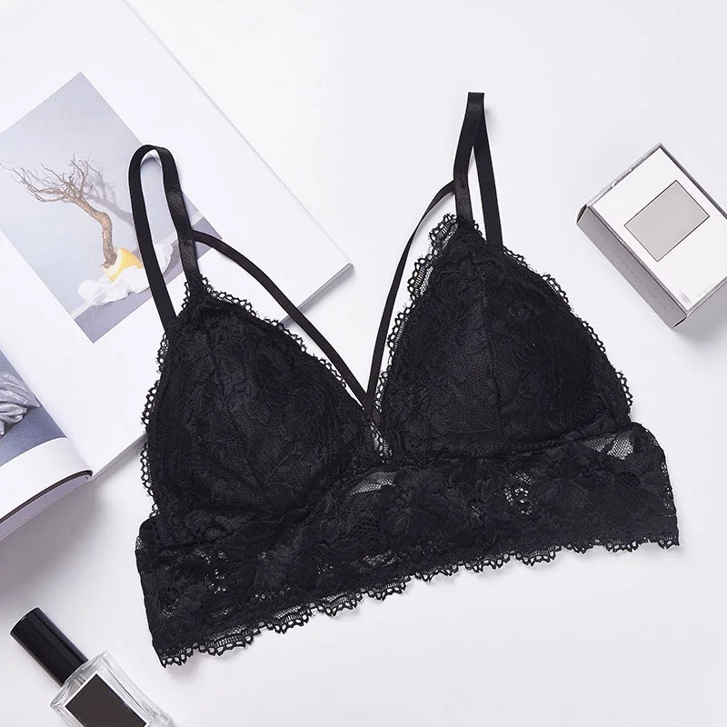 Women Lace Bras Bralette Sexy Female Deep V Thin Belt Lingerie Wirefree Seamless Underwear Floral Brassiere Intimates
Women Lace Bras Bralette Sexy Female Deep V Thin Belt Lingerie Wirefree Seamless Underwear Floral Brassiere Intimates