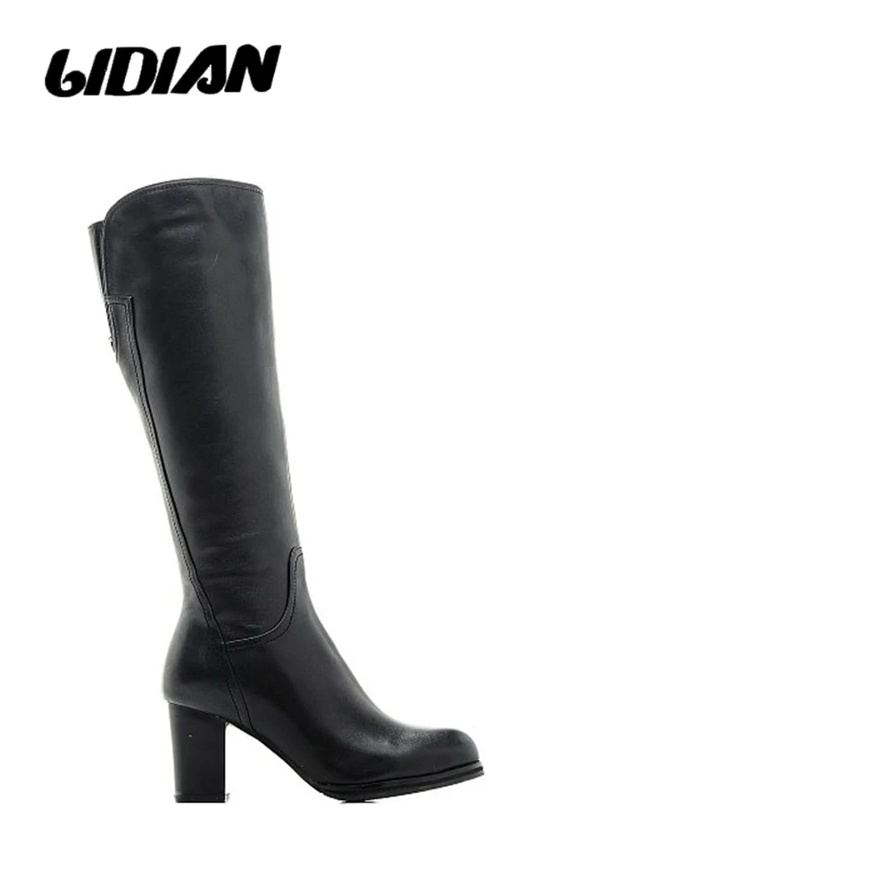 LIDIAN 2018 Fashion Warm Winter Women High heel Boots Black High Quality Genuine Leather Wool inside Zipper Boots H10
LIDIAN 2018 Fashion Warm Winter Women High heel Boots Black High Quality Genuine Leather Wool inside Zipper Boots H10