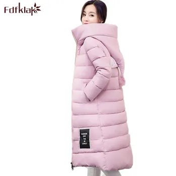 2017 Winter Women Cotton Outerwear Hooded Thickening Big Yards Coat Fashion Elegant Girls Long Style Warm Parka Red/Black Q384
2017 Winter Women Cotton Outerwear Hooded Thickening Big Yards Coat Fashion Elegant Girls Long Style Warm Parka Red/Black Q384