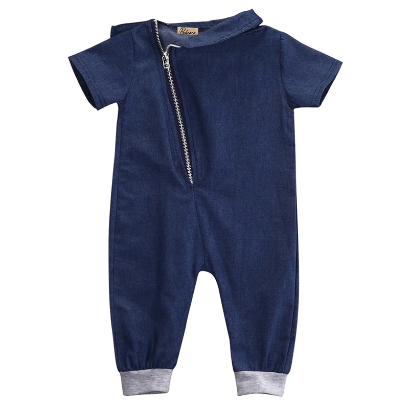 2017 Hot Denim Romper Newborn Infant Baby Boy Girl Clothes Zipper Outfits Short Sleeve Toddler Kids Jumpsuit Sunsuit
2017 Hot Denim Romper Newborn Infant Baby Boy Girl Clothes Zipper Outfits Short Sleeve Toddler Kids Jumpsuit Sunsuit