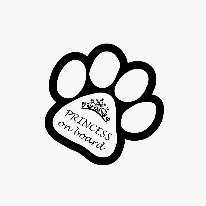 12.7CM*11.8CM Decal Vinyl Car Sticker Paw Print Princess On Board Black/Sliver GS3545
12.7CM*11.8CM Decal Vinyl Car Sticker Paw Print Princess On Board Black/Sliver GS3545