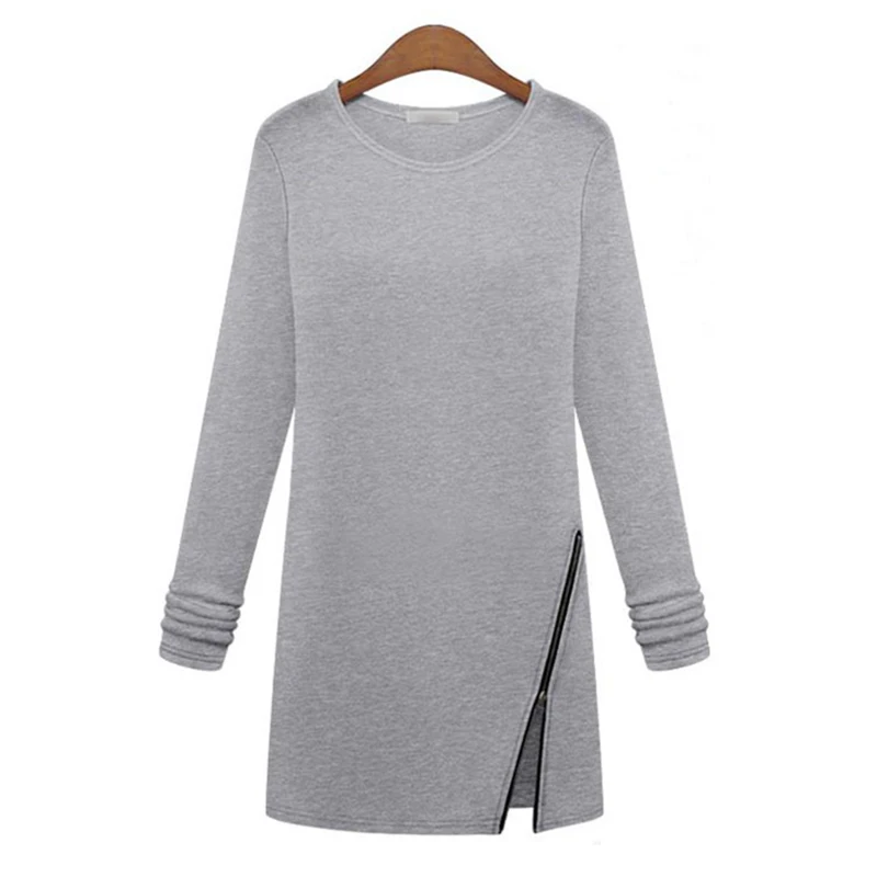 Autumn Korean women's T-shirt New Slim Long Tops Oblique Zipper long-sleeved Shirt T Shirt Women Clothing Vestidos LBD9836
Autumn Korean women's T-shirt New Slim Long Tops Oblique Zipper long-sleeved Shirt T Shirt Women Clothing Vestidos LBD9836