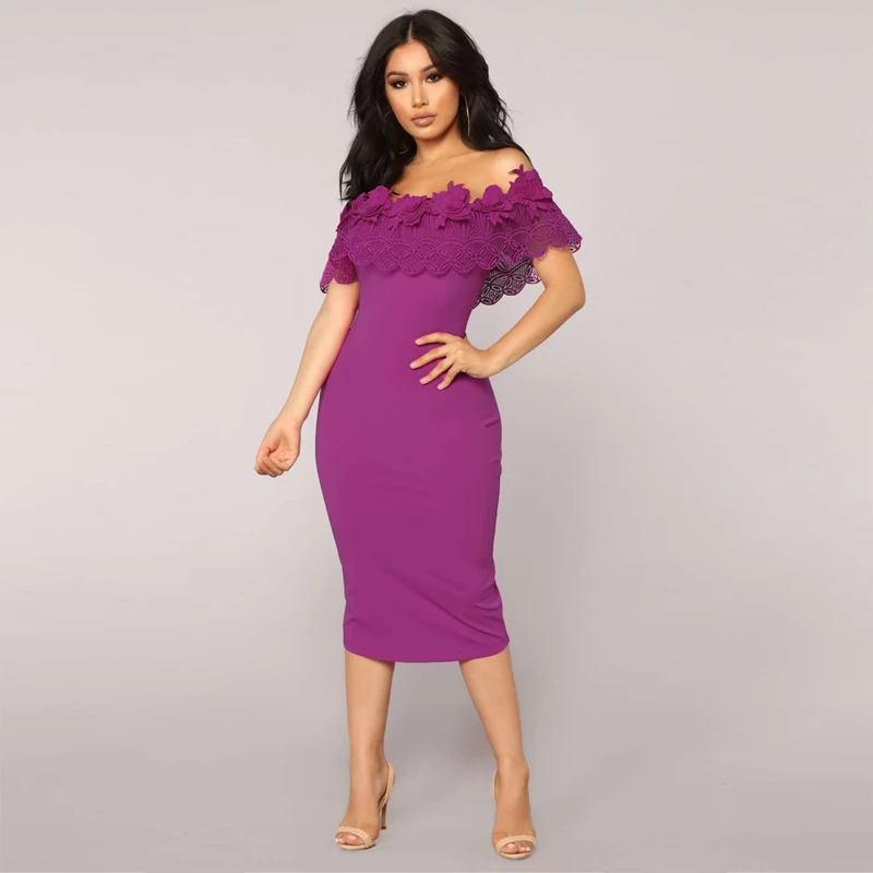 Newest Fashion Purple Beige Black Bandage Dress High Quality Off Shoulder Lace Wedding Evening Party Dresses Vestidos Wholesale
Newest Fashion Purple Beige Black Bandage Dress High Quality Off Shoulder Lace Wedding Evening Party Dresses Vestidos Wholesale