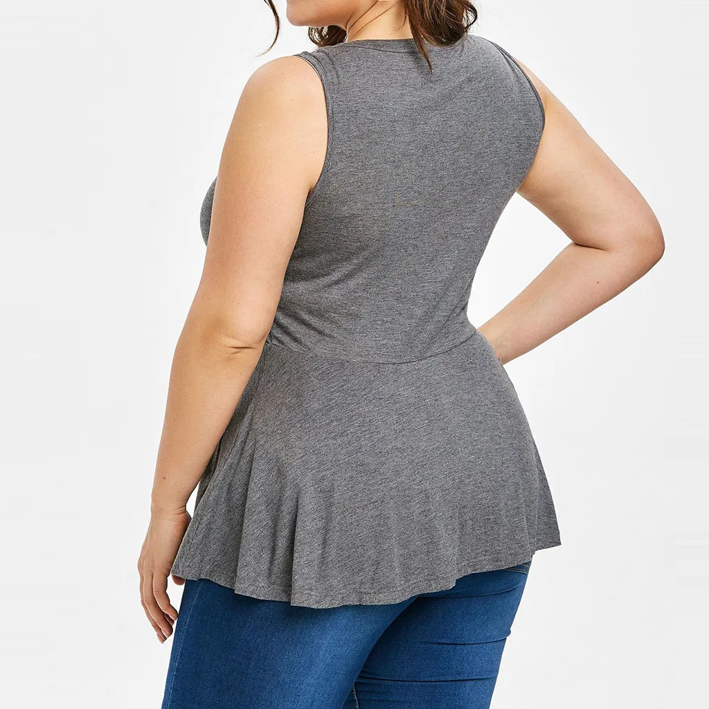 2019 Fashion Women Plus Size Casual Sexy Daily Cross O-Neck Mesh Patchwork Sleeveless Ruched Hem Top camisetas verano mujer 50
2019 Fashion Women Plus Size Casual Sexy Daily Cross O-Neck Mesh Patchwork Sleeveless Ruched Hem Top camisetas verano mujer 50