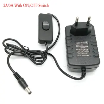 12V adapter AC 100-240V Converter Adapter 12V 1A 2A 3A with On Off switch Power Supply For LED Strip lighting
12V adapter AC 100-240V Converter Adapter 12V 1A 2A 3A with On Off switch Power Supply For LED Strip lighting