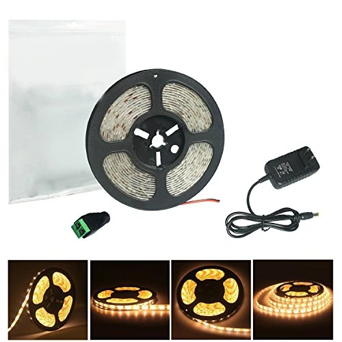 

LED Strip Light 3528 5m 300LEDs(60LEDs/m) Single Color White / Red / Blue / Green / Yellow Rope Light + 12V 2A 24W Power Adapter