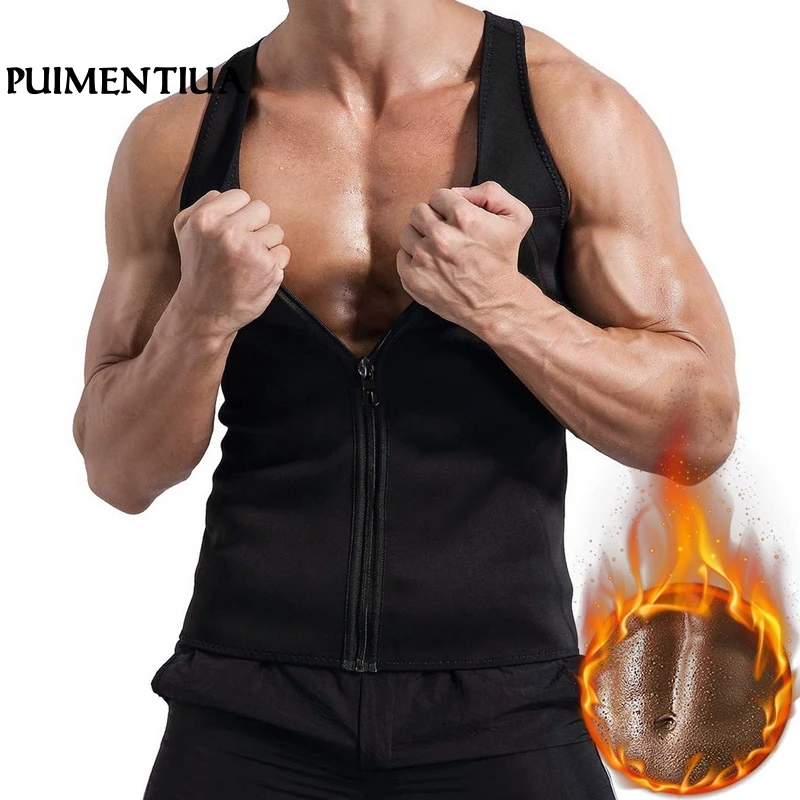 Puimentiua Men's Fashion Workout Trainer Vest Sweat Sauna Waist Trainer Body Shaper Slim Fit Male Athletic Gym Tank Tops Shirt
Puimentiua Men's Fashion Workout Trainer Vest Sweat Sauna Waist Trainer Body Shaper Slim Fit Male Athletic Gym Tank Tops Shirt