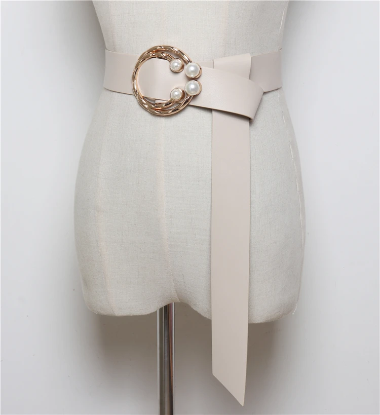 Japanese Style Double Ring pearl Buckle Adjustable Women Belst Leather Waist Band Casual Shirt Dress Belts PU Girdle Corset Belt
Japanese Style Double Ring pearl Buckle Adjustable Women Belst Leather Waist Band Casual Shirt Dress Belts PU Girdle Corset Belt