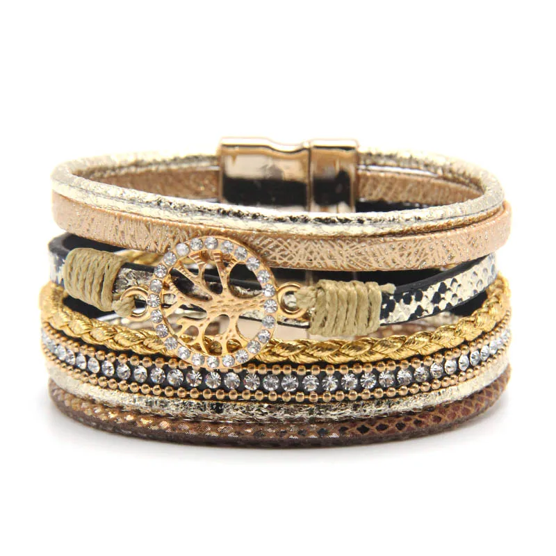 Hot Fashion Crystal Magnetic Leather bracelets & bangles Multilayer Bracelets Jewelry for Women Men Gift tree of life bracelet
Hot Fashion Crystal Magnetic Leather bracelets & bangles Multilayer Bracelets Jewelry for Women Men Gift tree of life bracelet