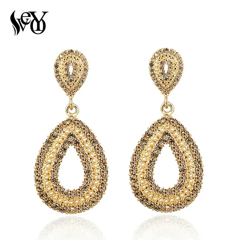 VEYO Full Round Champagne Rhinestone Drop Earrings For Women Fashion Jewelry brincos
VEYO Full Round Champagne Rhinestone Drop Earrings For Women Fashion Jewelry brincos