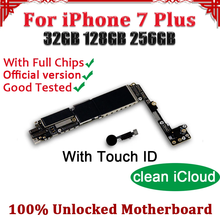 TDHHX Original Unlocked For iPhone 7 Plus Motherboard LogicBoard,Mainboard For iPhone 7 Plus With Gold/White/Black/Pink Touch ID
TDHHX Original Unlocked For iPhone 7 Plus Motherboard LogicBoard,Mainboard For iPhone 7 Plus With Gold/White/Black/Pink Touch ID