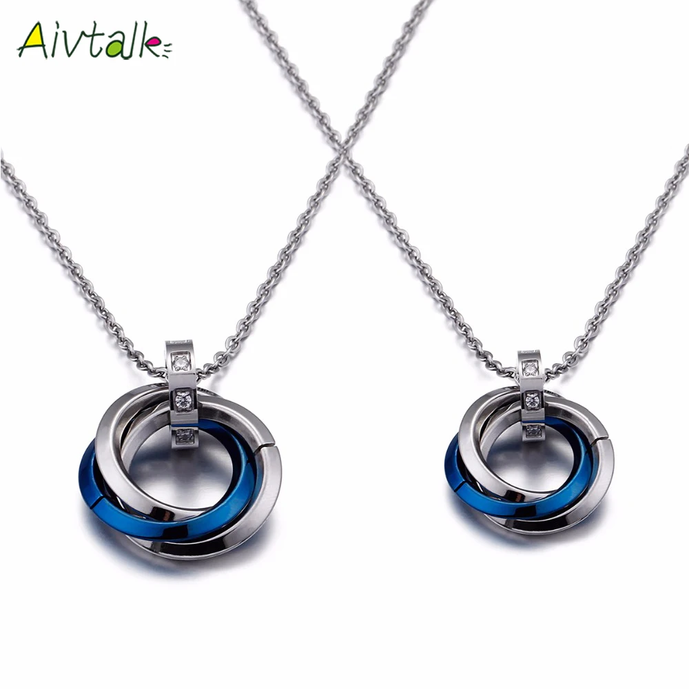Aivtalk Fashion Triple Circle Necklace Couple Popular Colors Choker Chain Necklace Men & Women Jewelry for Lovers
Aivtalk Fashion Triple Circle Necklace Couple Popular Colors Choker Chain Necklace Men & Women Jewelry for Lovers