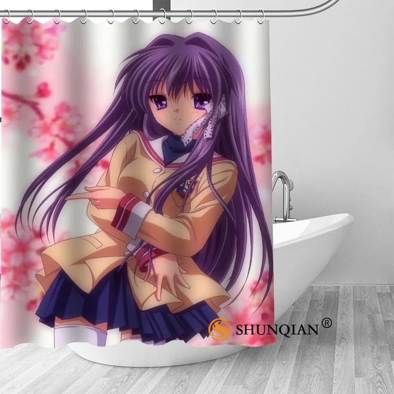 Hot Custom CLANNAD Shower Curtains Polyester Bathroom Curtains With Hook Bath Curtain Bathroom Decor
Hot Custom CLANNAD Shower Curtains Polyester Bathroom Curtains With Hook Bath Curtain Bathroom Decor