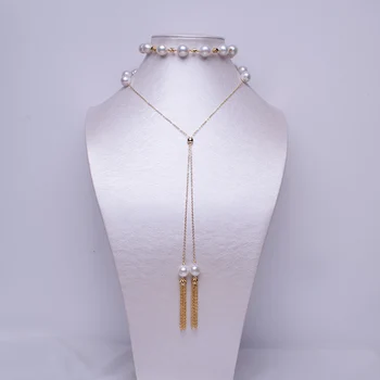 Baroque Pearl Tassel Pendant Sweater Necklace 10-12mm Round Pearl Strong Luster Long Necklace Elegant Necklace Jewelry Lady Gift
Baroque Pearl Tassel Pendant Sweater Necklace 10-12mm Round Pearl Strong Luster Long Necklace Elegant Necklace Jewelry Lady Gift