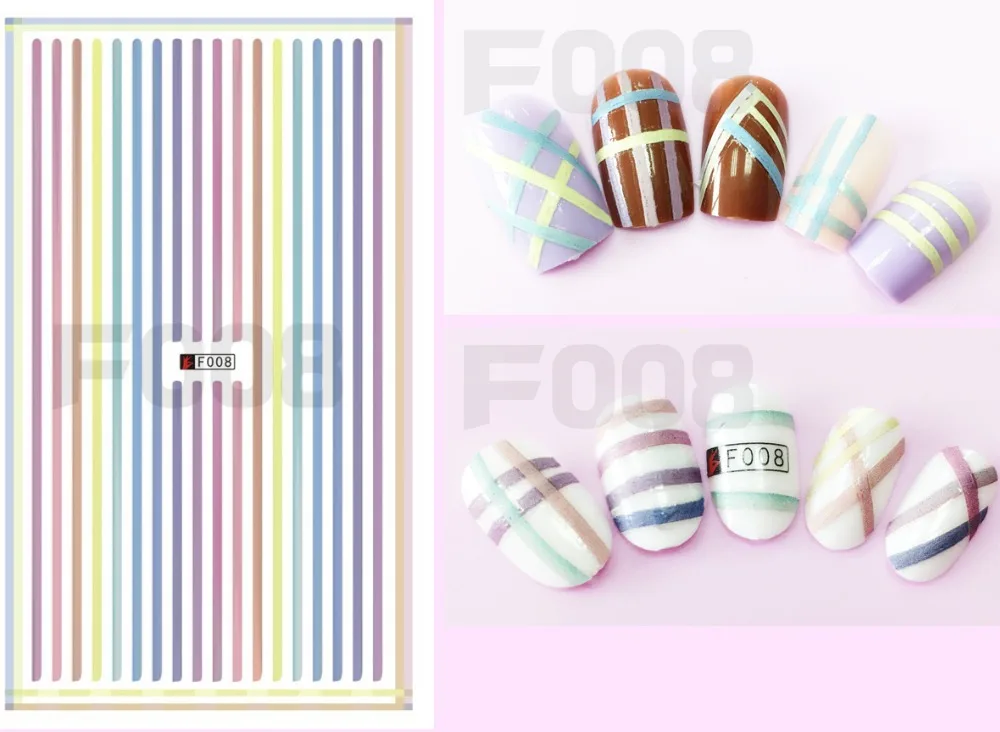 1pcs 3D Super Thin Nail Stickers Tips Nail Art Adhesive Decals Manicure Decoration Color Striping Tape Nail Wraps F008
1pcs 3D Super Thin Nail Stickers Tips Nail Art Adhesive Decals Manicure Decoration Color Striping Tape Nail Wraps F008