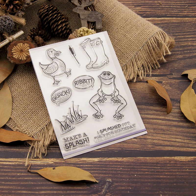 CLEAR STAMP Frog DIY Scrapbook Card album paper craft silicon rubber roller transparent stamps 1419
CLEAR STAMP Frog DIY Scrapbook Card album paper craft silicon rubber roller transparent stamps 1419
