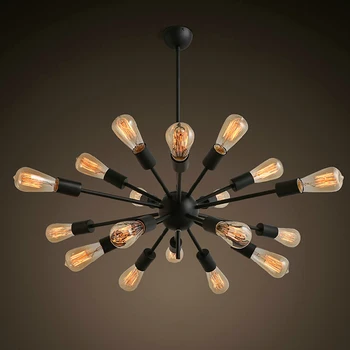 Free Shipping Vintage Retro Sputnik Chandeliers 18 Lights Metal Black Painting Bulbs not Incl E26 E27 Loft Foyer Lamp Lighting
Free Shipping Vintage Retro Sputnik Chandeliers 18 Lights Metal Black Painting Bulbs not Incl E26 E27 Loft Foyer Lamp Lighting