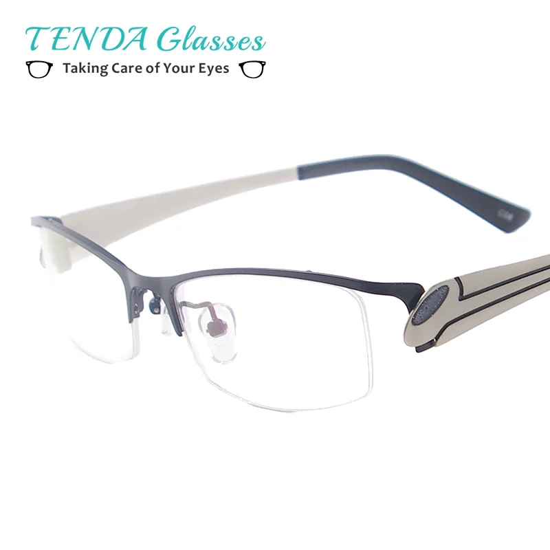 Metal Half Rim Spectacles Women Eyeglass Frames Prescription Glasses For Myopia and Reading Lenses
Metal Half Rim Spectacles Women Eyeglass Frames Prescription Glasses For Myopia and Reading Lenses