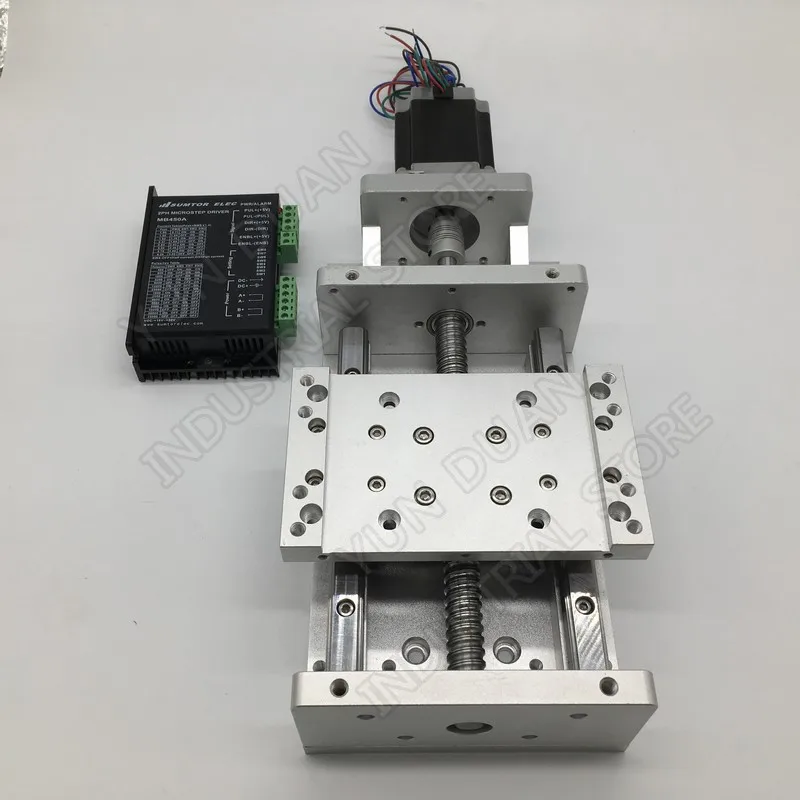 300MM Stroke Module Electric Sliding Table & NEMA23 Stepper Motor &Driver Heavy Load Slide Linear Stage Ballscrew Guide Platform
300MM Stroke Module Electric Sliding Table & NEMA23 Stepper Motor &Driver Heavy Load Slide Linear Stage Ballscrew Guide Platform