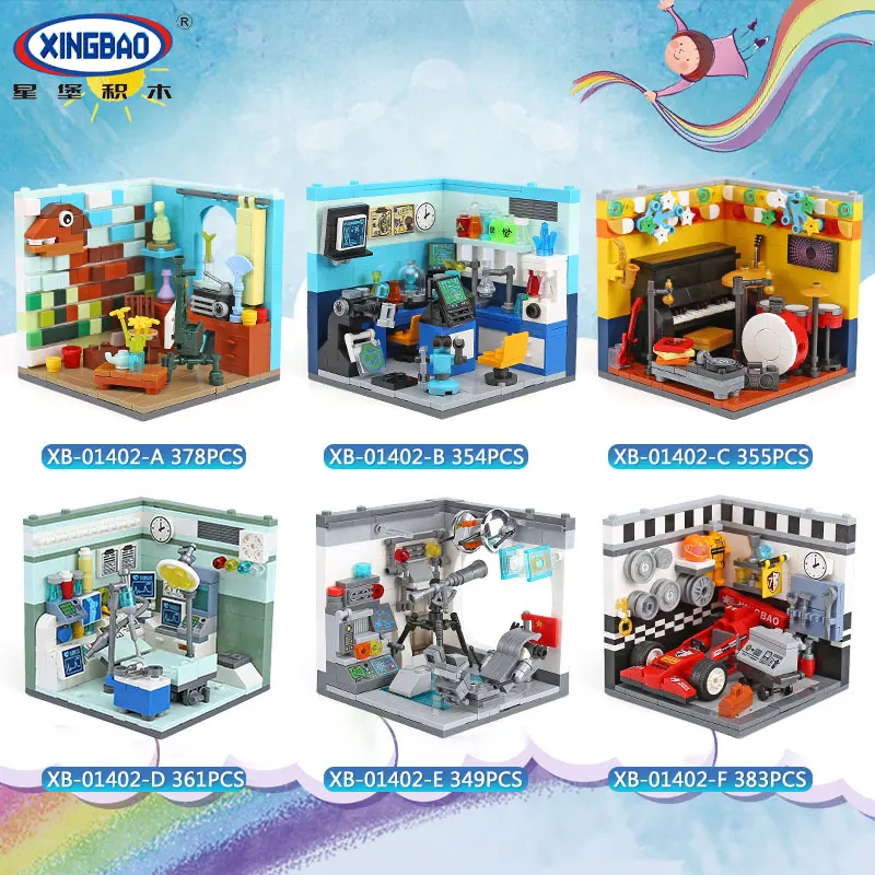 XINGBAO-01402-Genuine-Building-Series-The-Future-Dreams-House-Set-Building-Blocks-Bricks-Educational-Kid-Toys