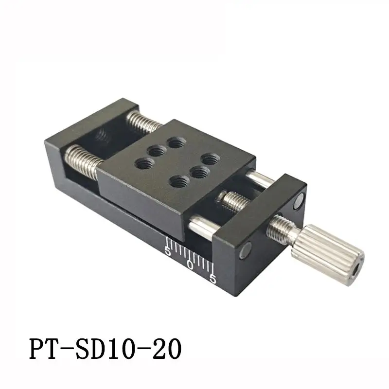 PT-SD10-20 Miniature Manual linear Stage, Precise Translation Platform, Optical Sliding Table, z axis linear slide 10mm Travel
PT-SD10-20 Miniature Manual linear Stage, Precise Translation Platform, Optical Sliding Table, z axis linear slide 10mm Travel