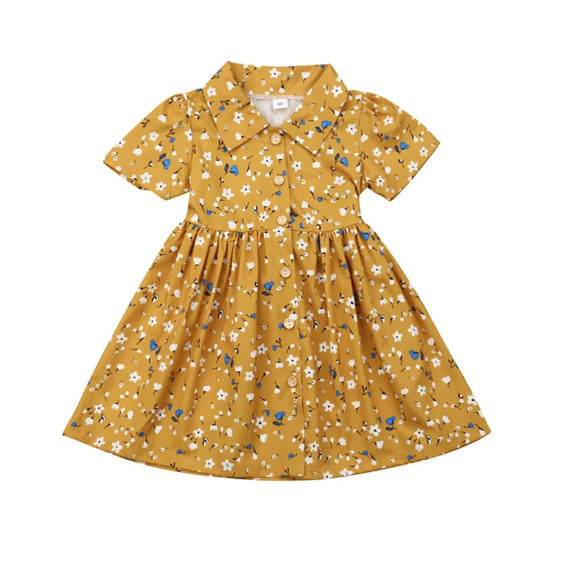 Kids Baby Girl Flower Dress Lovely Summer Cotton Clothes High Waist Floral Button Party Dress Child Girl A-Line Sundress 1-6Y
Kids Baby Girl Flower Dress Lovely Summer Cotton Clothes High Waist Floral Button Party Dress Child Girl A-Line Sundress 1-6Y