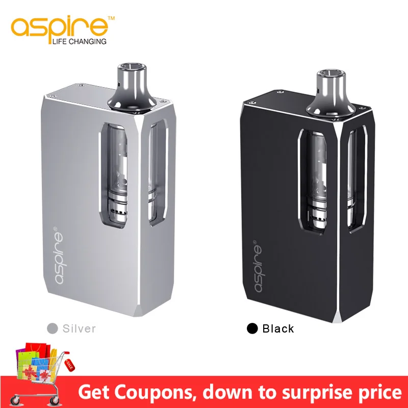 Вейп набор Aspire K1 Stealth Kit 12 Вт 1000 мАч со встроенным аккумулятором 2 4 мл|Системы