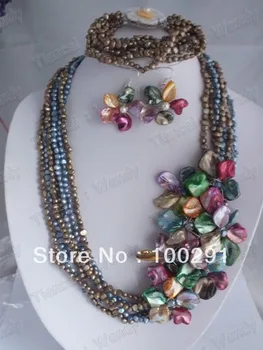 11743 Amazing!!! freshwater pearl beads necklace sets Necklace Bracelet Earring Set
11743 Amazing!!! freshwater pearl beads necklace sets Necklace Bracelet Earring Set