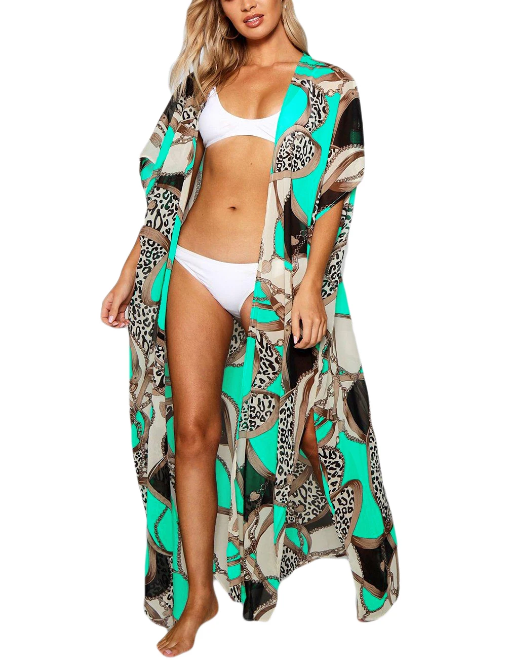 Bsubseach Summer New 2019 Floral Print Kimono V-neck Beach Cover Ups Women Elagant Long Sleeve Playa De La Mujer Side Slit Dress
Bsubseach Summer New 2019 Floral Print Kimono V-neck Beach Cover Ups Women Elagant Long Sleeve Playa De La Mujer Side Slit Dress