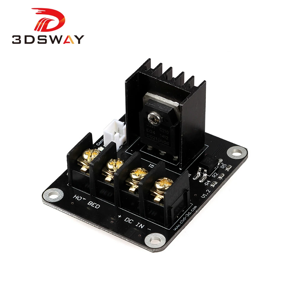 3DSWAY 3D Printer Hot Bed Power Expansion board Heatbed Power Module MOS Tube High Current Load Module with Cable
3DSWAY 3D Printer Hot Bed Power Expansion board Heatbed Power Module MOS Tube High Current Load Module with Cable