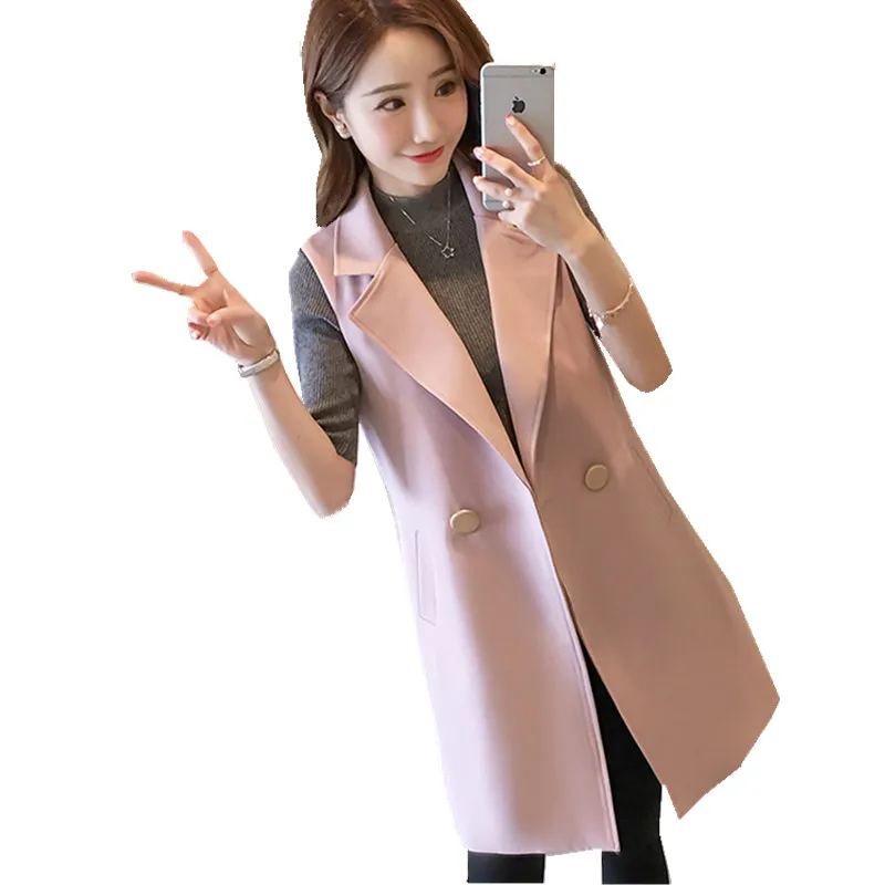 Coletes Feminino Long Vest Jacket Women's Sleeveless Blazer Quilted Veste Femme Button Vest Waistcoat for Women 666-6
Coletes Feminino Long Vest Jacket Women's Sleeveless Blazer Quilted Veste Femme Button Vest Waistcoat for Women 666-6