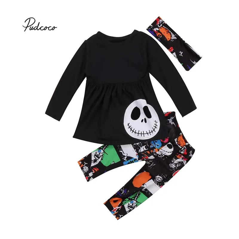 Pudcoco 2018 Toddler Kids Girls Halloween Clothes Set Ghost Dress Tops+Hallowmas Print Pants+Scarf 3pcs Costume Outfits Set
Pudcoco 2018 Toddler Kids Girls Halloween Clothes Set Ghost Dress Tops+Hallowmas Print Pants+Scarf 3pcs Costume Outfits Set