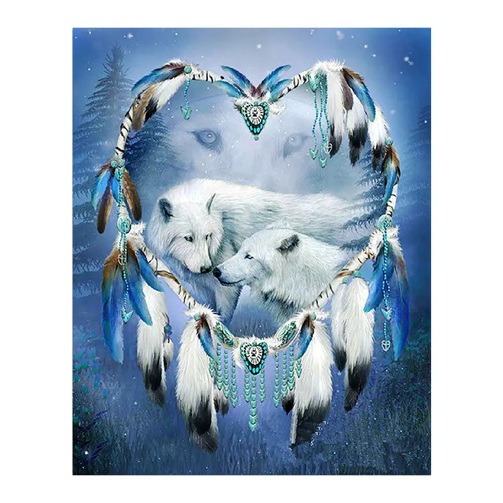 Animal Wolf Diamond Painting Full Round Indian feather New DIY Sticking Drill Cross Embroidery 5D simple Home Decoration
Animal Wolf Diamond Painting Full Round Indian feather New DIY Sticking Drill Cross Embroidery 5D simple Home Decoration