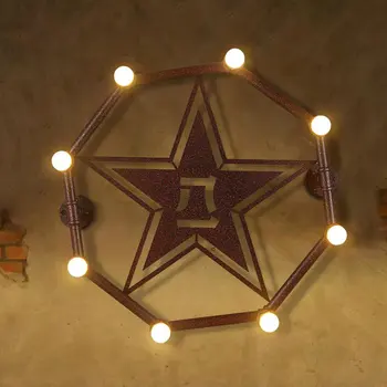 Octangle Metal Tube 3D Star Bar Counter Wall Light Rust Metal Pentacle American Country Rustic Balcony Industrial Wall Lamp
Octangle Metal Tube 3D Star Bar Counter Wall Light Rust Metal Pentacle American Country Rustic Balcony Industrial Wall Lamp