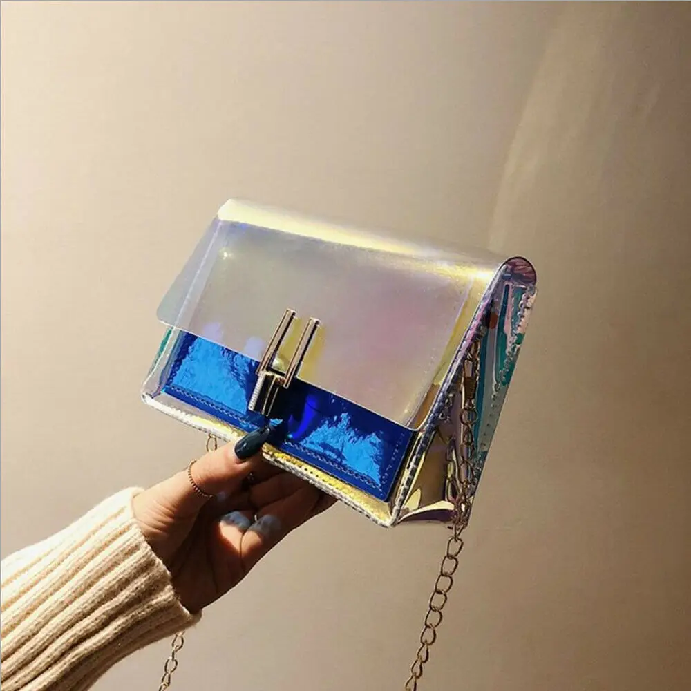 2019 New Hot Style Women Fashion Multicolor Laser Design Chic Messenger Bags Lady Elegant Chains Cross-body Bag
2019 New Hot Style Women Fashion Multicolor Laser Design Chic Messenger Bags Lady Elegant Chains Cross-body Bag