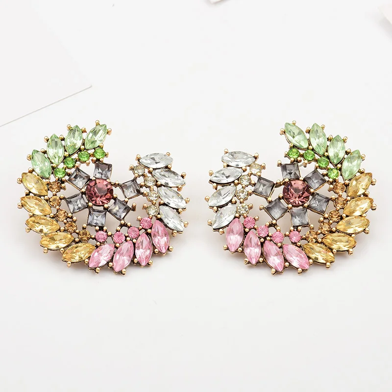 2019 Hot Sell Statement Metal Crystal Flowers Earrings High Quality Rhinestone Pendientes Fashion Trend Accessories For Women
2019 Hot Sell Statement Metal Crystal Flowers Earrings High Quality Rhinestone Pendientes Fashion Trend Accessories For Women