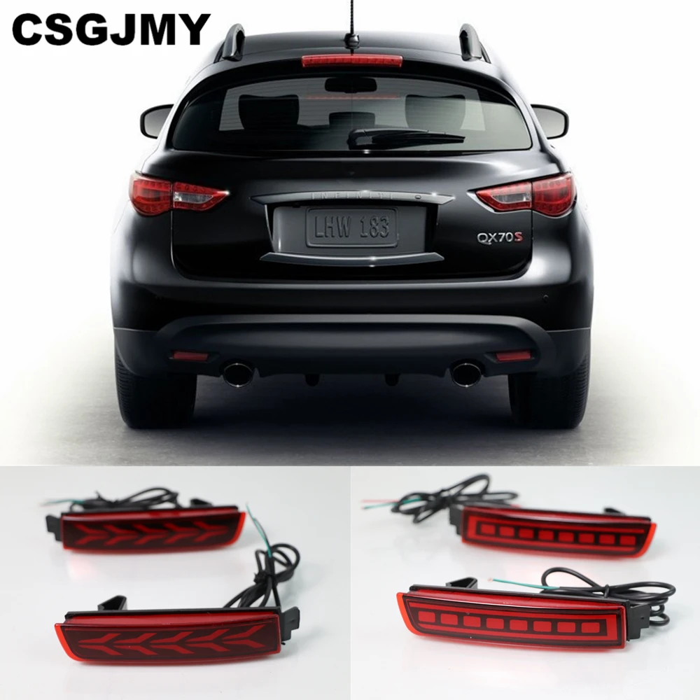 CSGJMY 2PCS LED Reflector Lamp Tail Rear Fog Lamp Bumper Light Brake Light For Infiniti FX35 FX37 FX50 2009 2010 2011 2012 2013
CSGJMY 2PCS LED Reflector Lamp Tail Rear Fog Lamp Bumper Light Brake Light For Infiniti FX35 FX37 FX50 2009 2010 2011 2012 2013