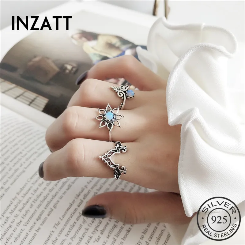 INZATT Real 925 Sterling Silver Vintage Exquisite Royal Adjustable Ring CROWN Flower Fine Jewelry For Fashion Women Party Gift
INZATT Real 925 Sterling Silver Vintage Exquisite Royal Adjustable Ring CROWN Flower Fine Jewelry For Fashion Women Party Gift