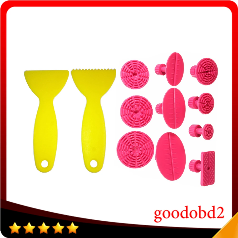 12pieces PDR Tool Auto Body Dent Removal Tools Kit 10 Glue Puller Tabs+2 Plastic Shovel Dent Lifter Ferramentas
12pieces PDR Tool Auto Body Dent Removal Tools Kit 10 Glue Puller Tabs+2 Plastic Shovel Dent Lifter Ferramentas