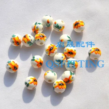 Shipping Free!Jewelry Accessory,12mm Round Shape Ceramic Beads,Gold Color Sunflower
Shipping Free!Jewelry Accessory,12mm Round Shape Ceramic Beads,Gold Color Sunflower