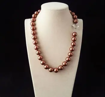 925 10mm South Sea Coffee Shell Pearl Round Beads Necklace 18'' style Fine jewe Noble Natural gem stone
925 10mm South Sea Coffee Shell Pearl Round Beads Necklace 18'' style Fine jewe Noble Natural gem stone