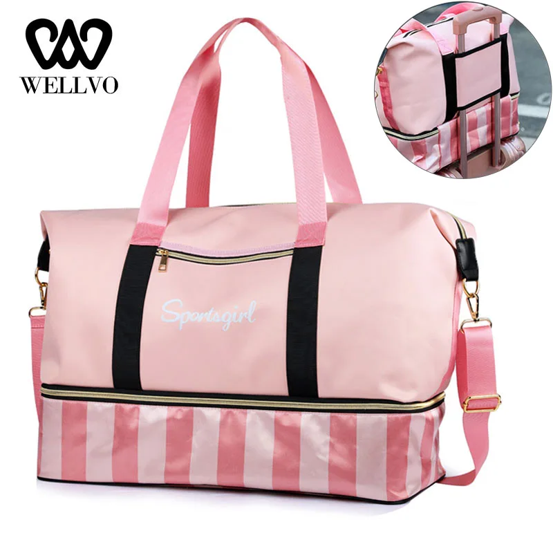 Fashion Bags Striped Travel Duffel Carry On Luggage Weekend Bag Shoes Dry Wet Separated Big Tote for Women Yoga Handbag XA647WB
Fashion Bags Striped Travel Duffel Carry On Luggage Weekend Bag Shoes Dry Wet Separated Big Tote for Women Yoga Handbag XA647WB