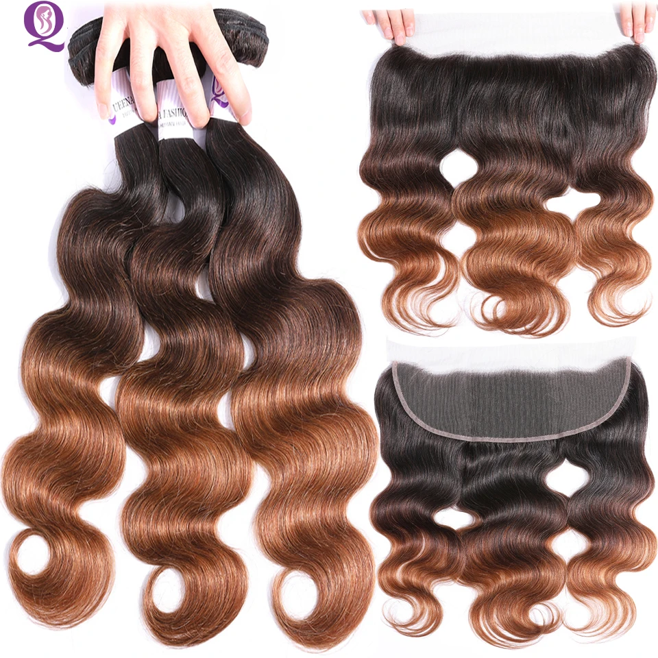 Queena 1b/4/30 Ombre Blonde Human Hair Bundles With Frontal Body Wave Ombre Brazilian Hair Weave Bundles With Closure Non remy
Queena 1b/4/30 Ombre Blonde Human Hair Bundles With Frontal Body Wave Ombre Brazilian Hair Weave Bundles With Closure Non remy