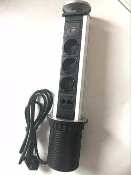 2019 Customized data internet rj45 rj11 tel pop up socket hidden in the desk when no use with three power 2 charge USB led light
2019 Customized data internet rj45 rj11 tel pop up socket hidden in the desk when no use with three power 2 charge USB led light
