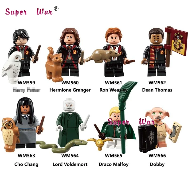 Single Building Blocks Action Dobby Lord Voldemort Hermione Ron Weasley Tina toys for children
Single Building Blocks Action Dobby Lord Voldemort Hermione Ron Weasley Tina toys for children