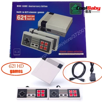 New version HDMI Output Mini TV Handheld game console Built-in 621 games No Repeat Retro Classic game console
New version HDMI Output Mini TV Handheld game console Built-in 621 games No Repeat Retro Classic game console