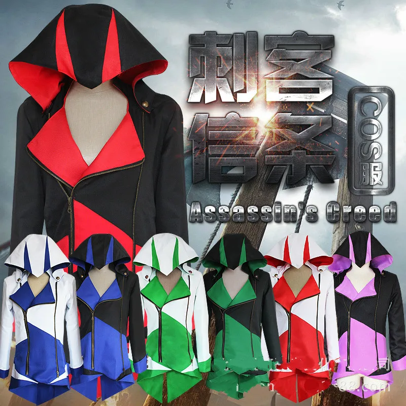 Assassins's Creed 3 Anime Game Connor Red Black 7 Color To Choose Coat Cos Cosplay Clothing for Men
Assassins's Creed 3 Anime Game Connor Red Black 7 Color To Choose Coat Cos Cosplay Clothing for Men