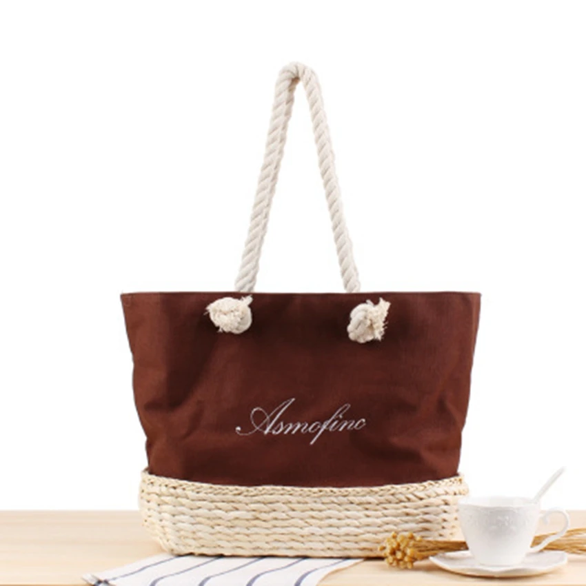 New canvas embroidery letter shoulder straw bag college wind summer vacation travel beach casual weaving handbag
New canvas embroidery letter shoulder straw bag college wind summer vacation travel beach casual weaving handbag
