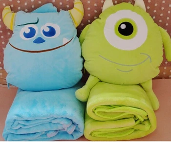 Candice guo plush pillow cushion cartoon Monster sleep rest coral fleece air baby blanket birthday gift warm toy set
Candice guo plush pillow cushion cartoon Monster sleep rest coral fleece air baby blanket birthday gift warm toy set