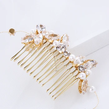 Gorgeous Cubic Zircon Wedding Long Hair Combs Pearls Brides Hair Sticks Hairbands Crystal Hair pins for Woman
Gorgeous Cubic Zircon Wedding Long Hair Combs Pearls Brides Hair Sticks Hairbands Crystal Hair pins for Woman